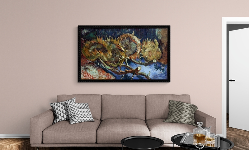 Van Gogh Four Sunflowes Gone To Seed canvas print