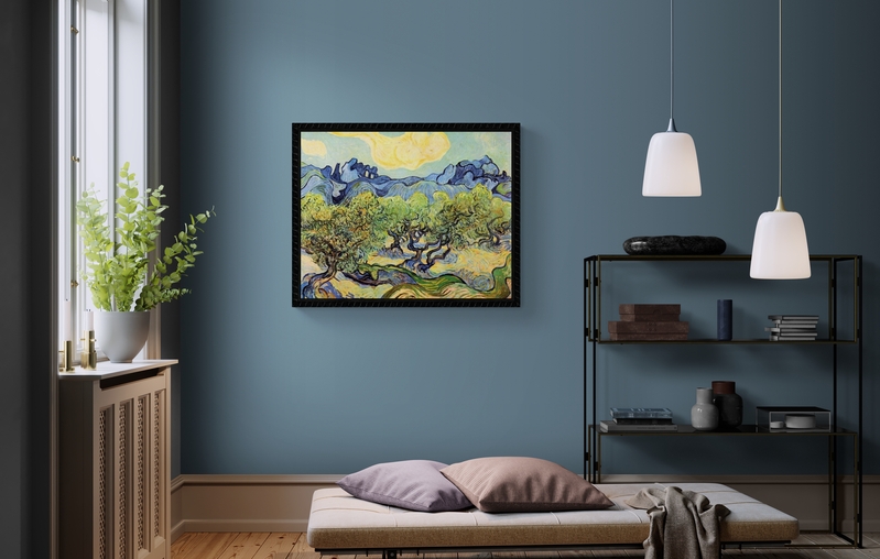 Van Gogh Landscape With Olive Trees art print on canvas