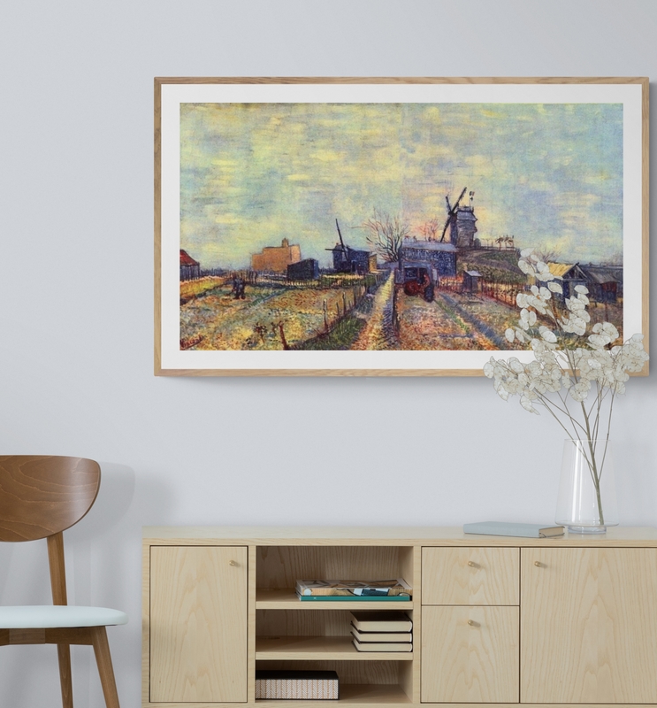 Van Gogh Vegetable Gardens On The Montmartre art print on canvas