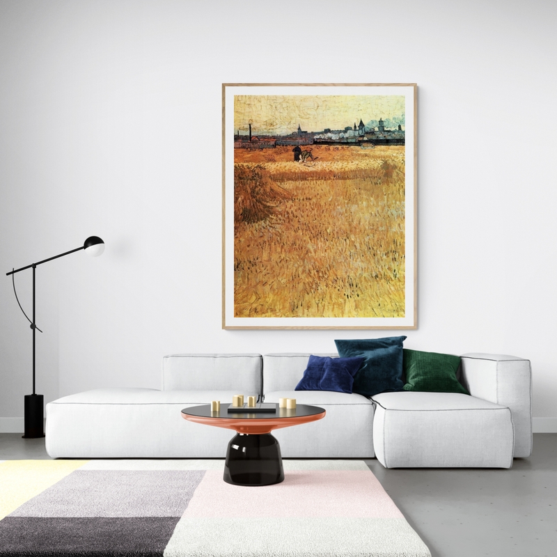 Van Gogh Wheat Field With A View Of Arles art print on canvas