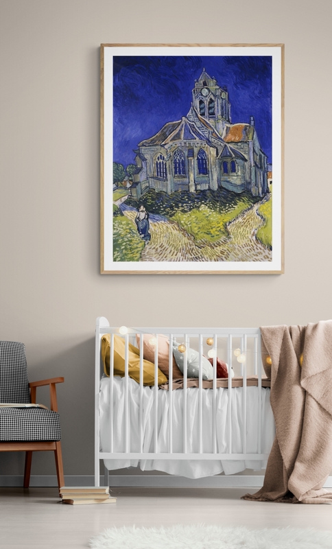 Vincent Van Gogh The Church In Auvers Sur Oise print on canvas