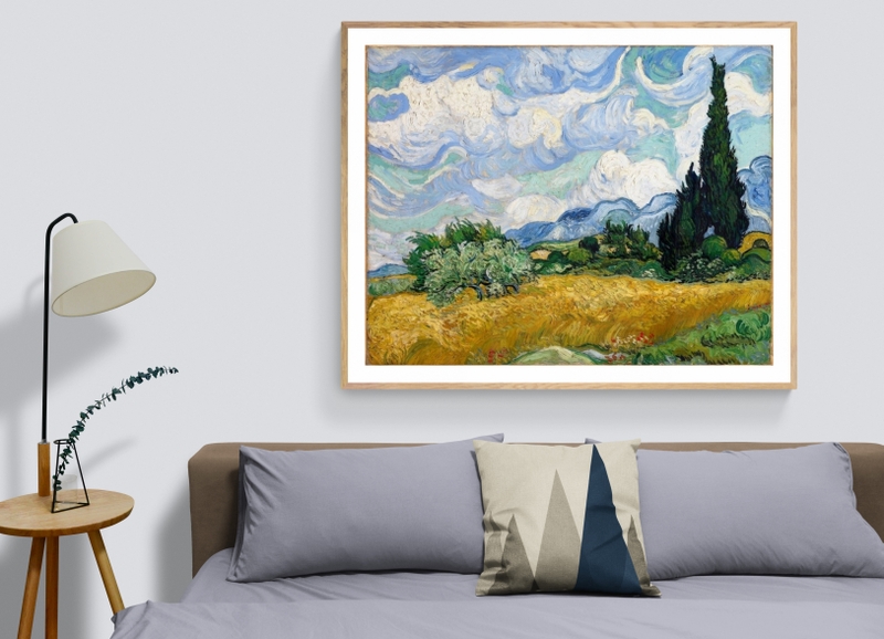 Vincent Van Gogh Wheat Field With Cypresses canvas print