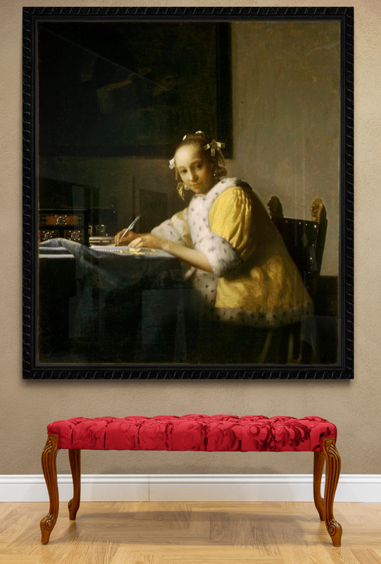 Vermeer A Lady Writing canvas print