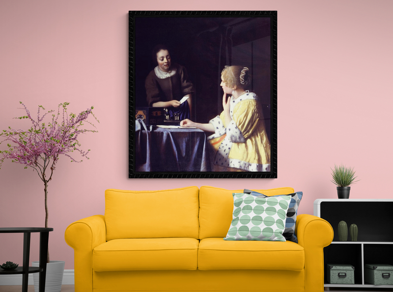 Vermeer Mistress And Maid canvas print