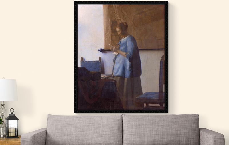 Vermeer Woman Reading A Letter canvas print