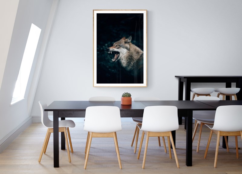 Wolf In The Forest canvas print