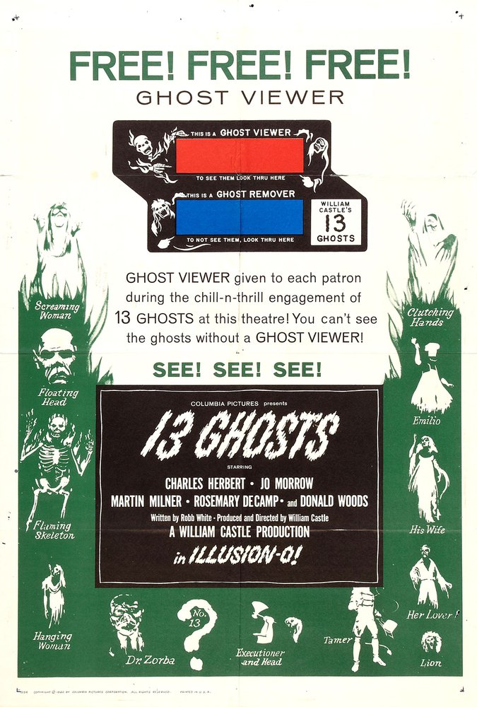 Tableaux sur toile, riproduzione de 13 Ghosts 02 poster del film
