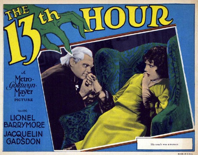 Tableaux sur toile, reproduction de 13th Hour 1927 1 Movie Poster