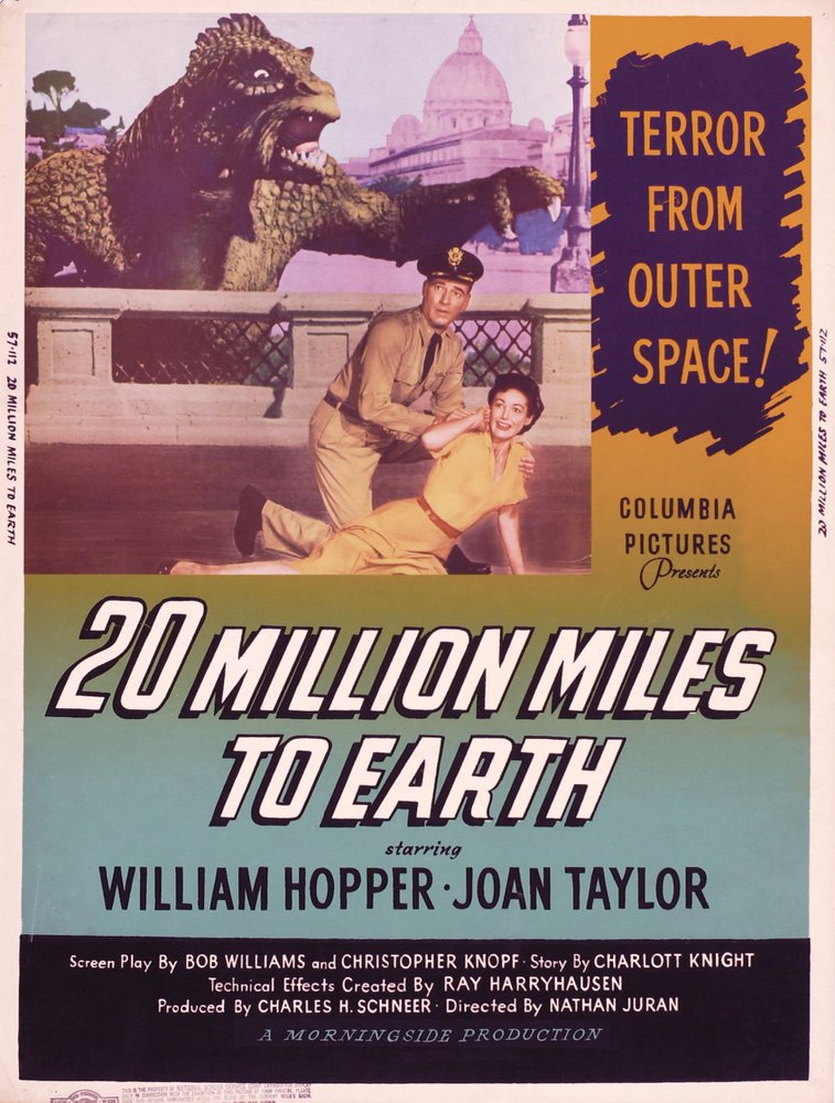 Tableaux sur toile, reproduction de 20 Million Miles To Earth 05 Movie Poster
