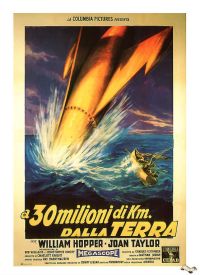 20 Millionen Meilen zur Erde 1957 Italia Movie Poster Leinwanddruck