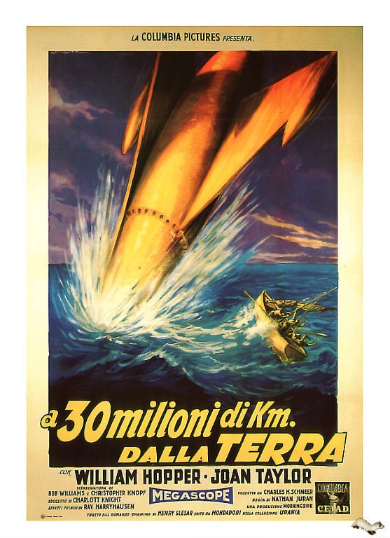 Tableaux sur toile, reproduction de 20 Million Miles To Earth 1957 Italia Movie Poster