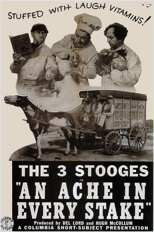 Tableaux sur toile, riproduzione de 3 Stooges 1941 poster del film