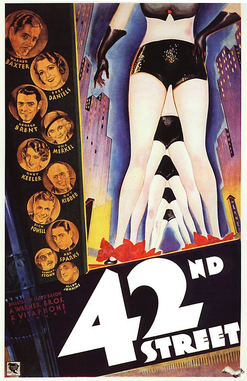 Tableaux sur toile, riproduzione de 42nd Street 1933 poster del film