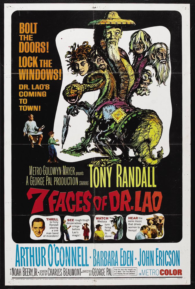 Tableaux sur toile, riproduzione de 7 Faces Of Dr Lao 01 Movie Poster