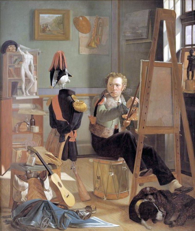 Blunck Ditlev A Battle-painter J Rgen Sonne In His Studio canvas print