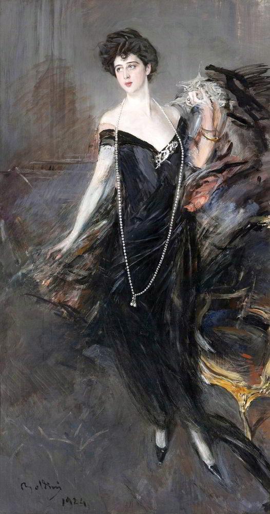 Boldini Giovanni La Baronesa Franca Florio Jacona De San Giuliano canvas print