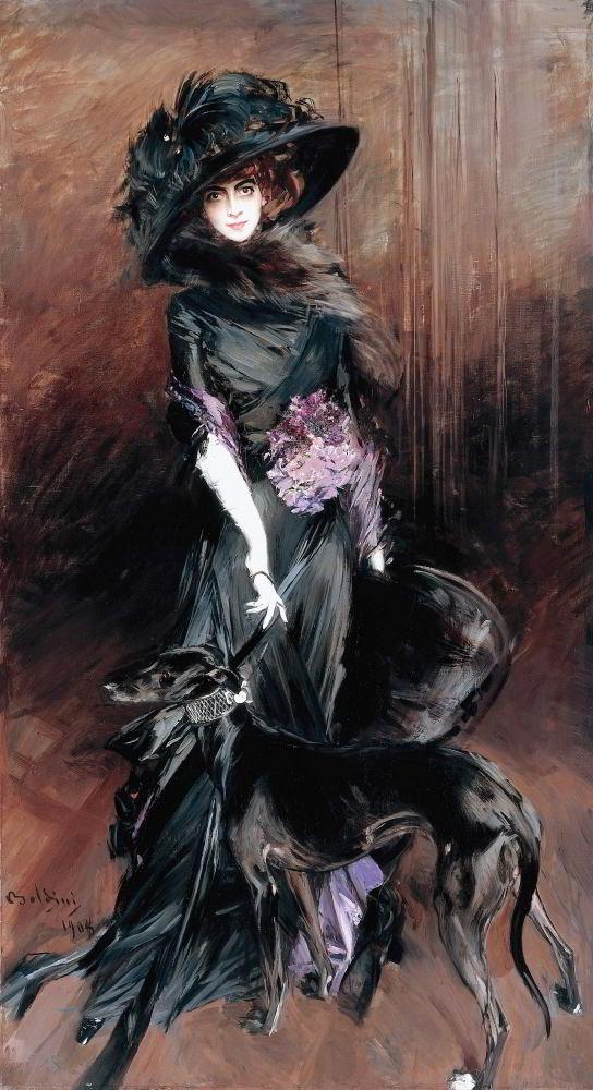 Boldini Giovanni Marchesa Luisa Casati With A Greyhound canvas print