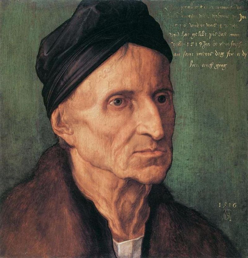 Du Rer Albrecht Portrait Of Nuremberger Painter Michael Wolgemut canvas print