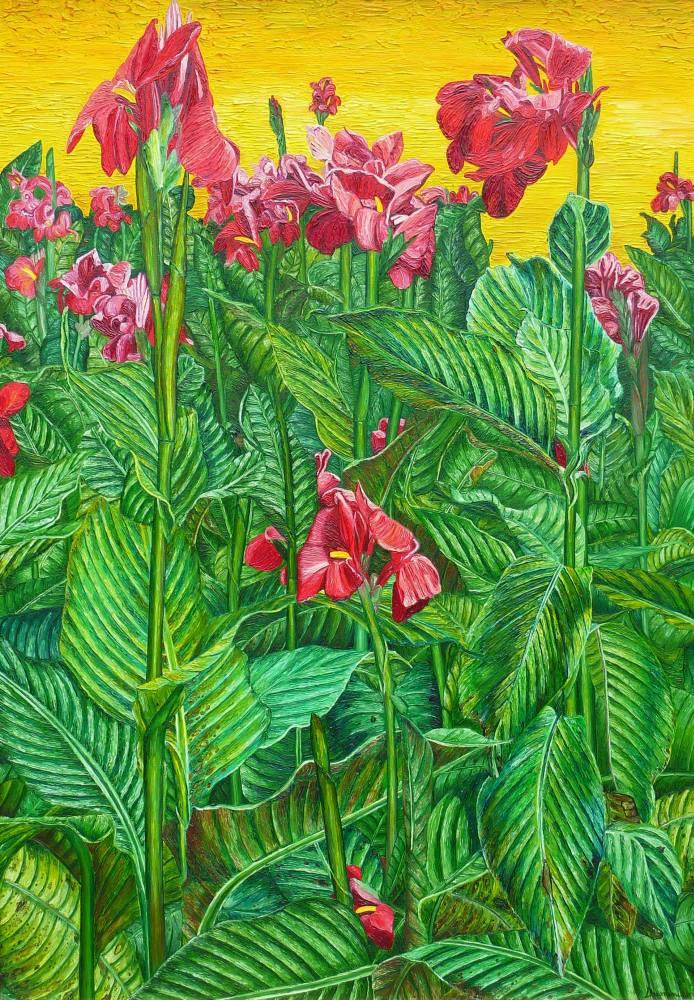 Duminuco Elisabetta Fiori Rossi - Red Flowers canvas print