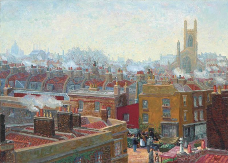 Ginner Charles A Corner In Chelsea canvas print