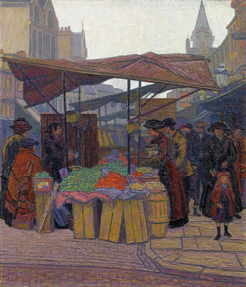 Ginner Charles The Fruit Stall King S Cross canvas print