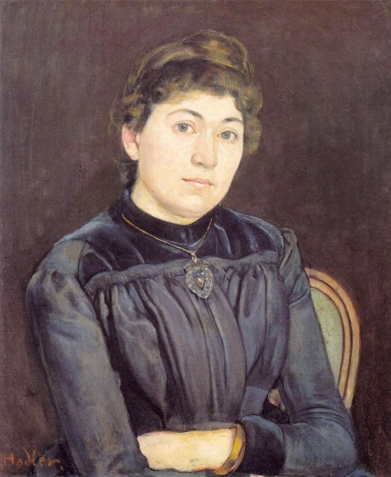 Hodler Ferdinand Portrait Of A Young Woman canvas print