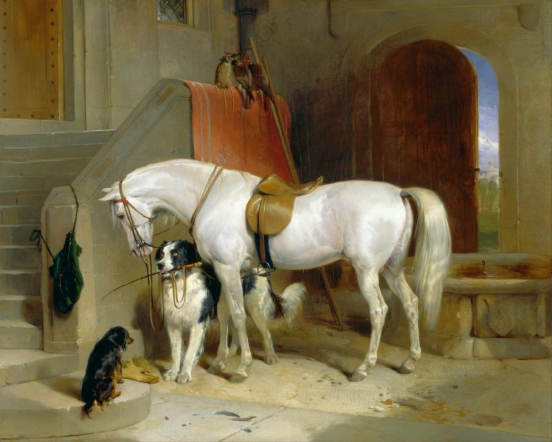Landseer Edwin Favourites The Property Of H.r.h. Prince George Of Cambridge canvas print