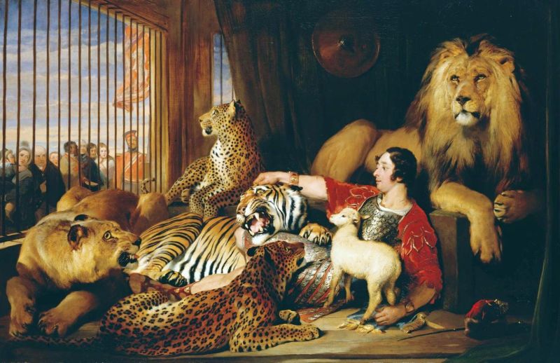 Landseer Edwin Isaac Van Amburgh And His Animals canvas print