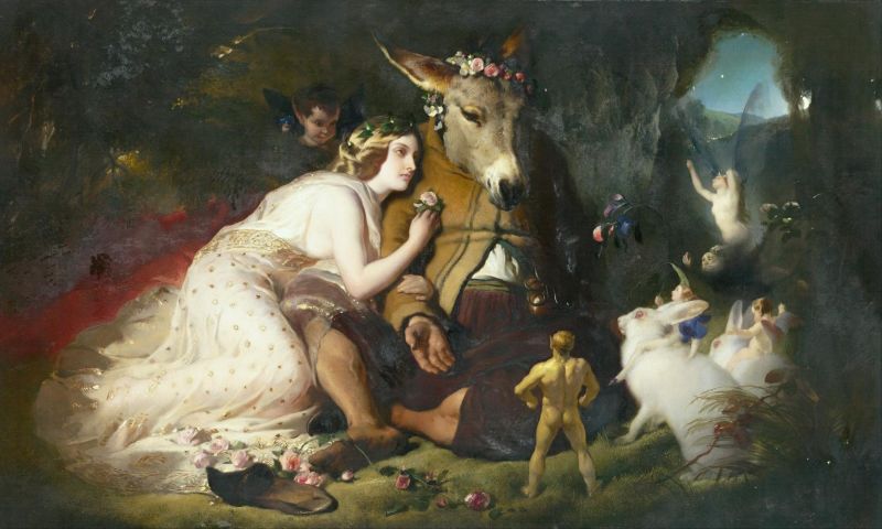 Landseer Edwin Scene From A Midsummer Night S Dream. Titania And Bottom canvas print