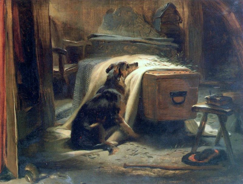Landseer Edwin The Old Shepherd S Chief Mourner canvas print