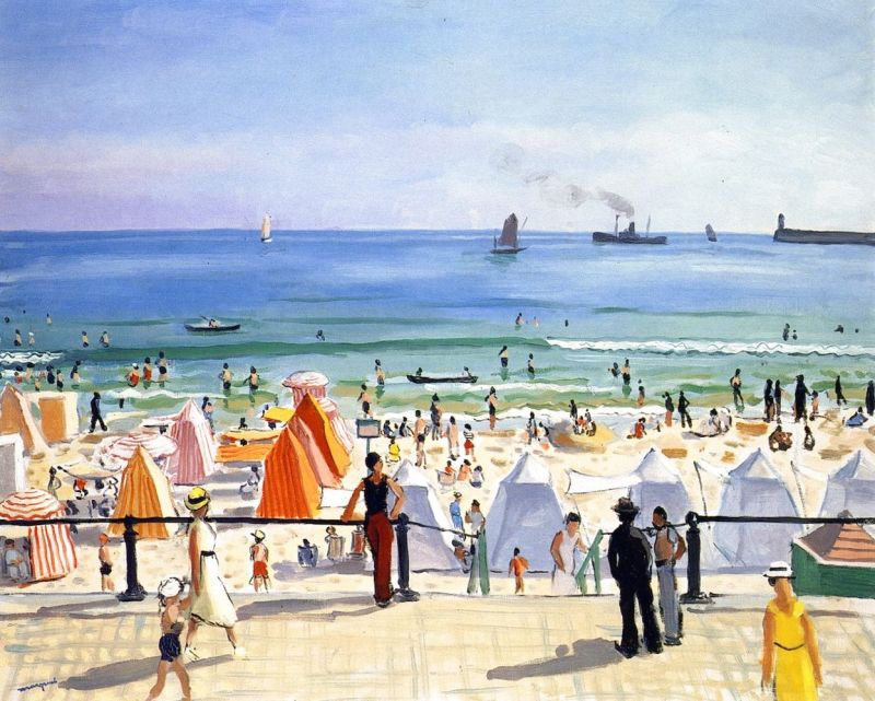 Marquet Albert La Plage Des Sables D Olonne canvas print