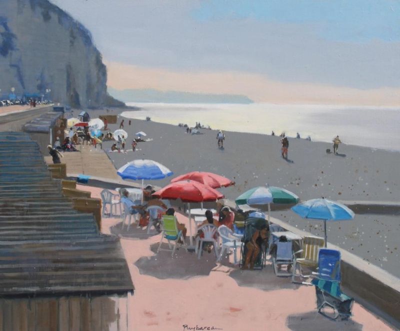 Puybareau Annie Fin D Apre S-midi Sur La Plage canvas print