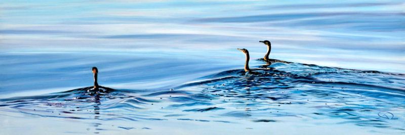 Renault Antoine Trois Cormorans canvas print
