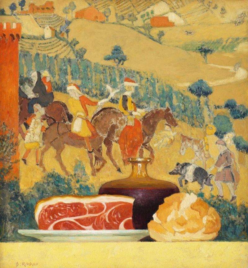 Rikken Ben Cinta Senese With Fresco Ambrogio Lorenzetti canvas print