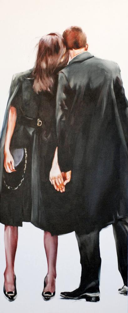 Shulman Igor A Couple That Is Trying To Stay Within The Framework canvas print