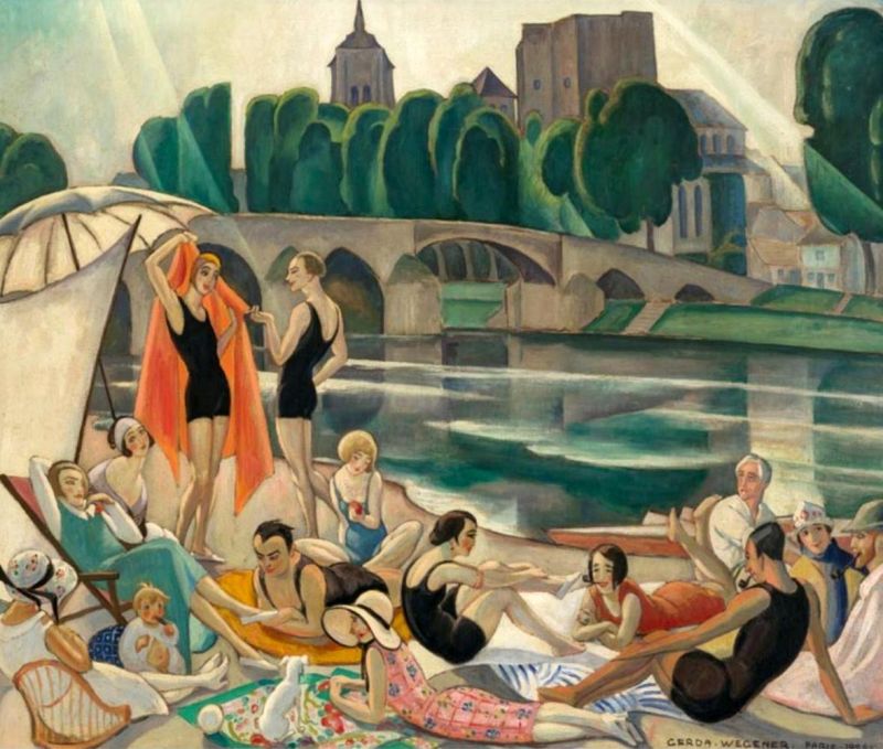 Wegener Gerda On The Banks Of The Loire canvas print