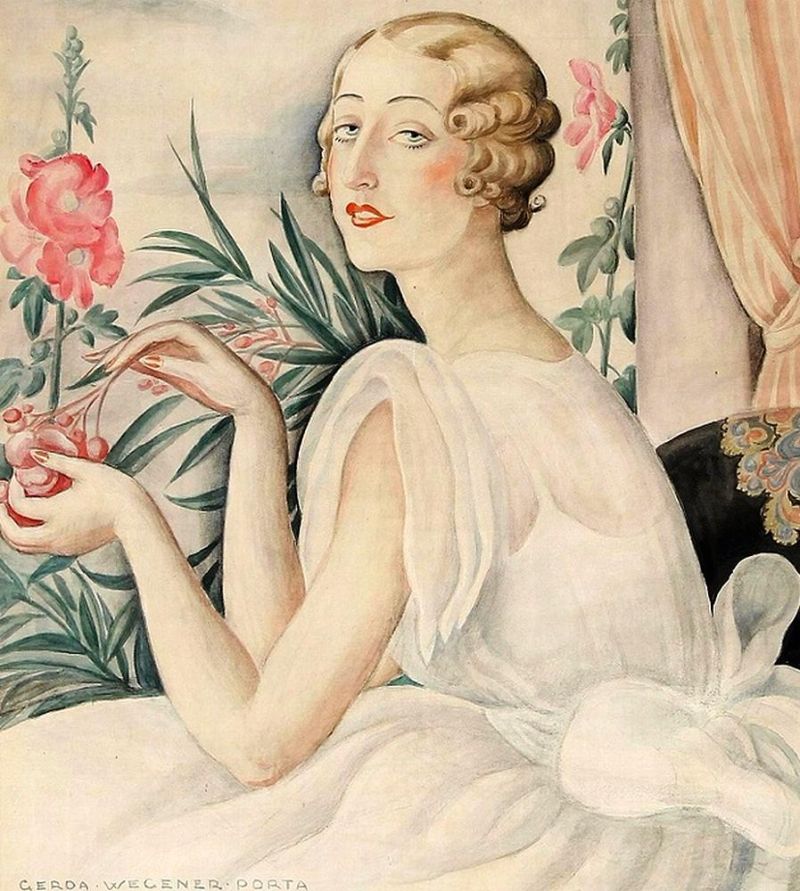 Wegener Gerda Portrait Of A Young Woman canvas print
