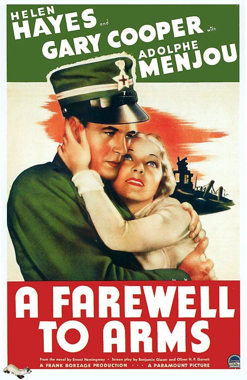 Tableaux sur toile, reproduction de A Farewell To Arms 1932 Movie Poster