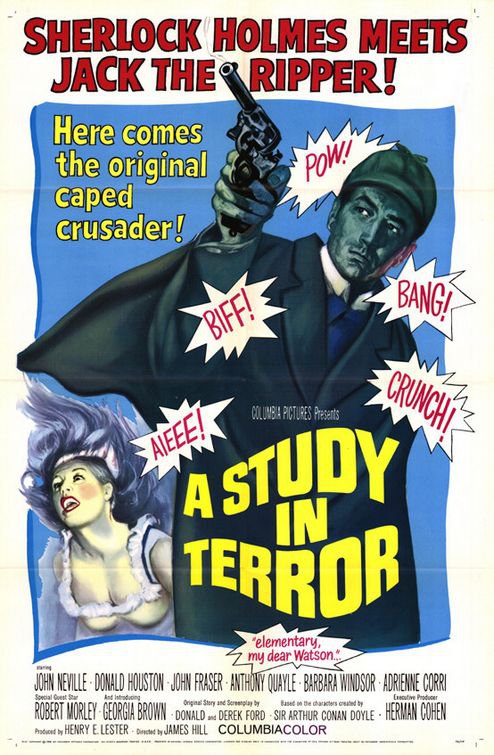Tableaux sur toile, riproduzione de A Study In Terror Movie Poster