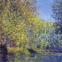 Een bocht in de Epte Giverny door Monet