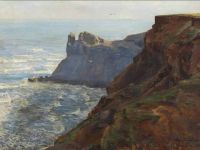 Aage Bertelsen Vista desde una costa de Yorkshire 1909 impresión de lienzo