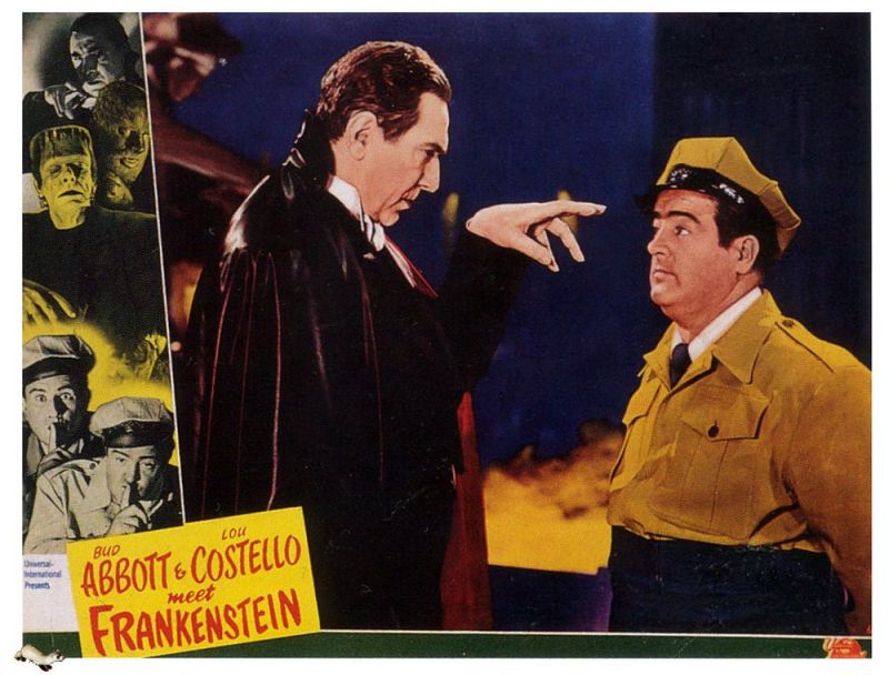 Tableaux sur toile, reproduction de Abbott And Costello Meet Frankenstein 2 1948 Movie Poster