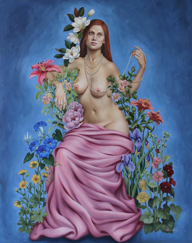 Abel Catherine Flora - Goddess Of Flowers Spring canvas print