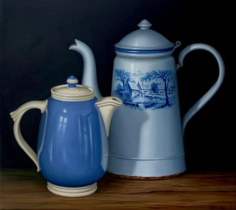 Abel Catherine Still Life With Art Deco Coffee Pot canvas print