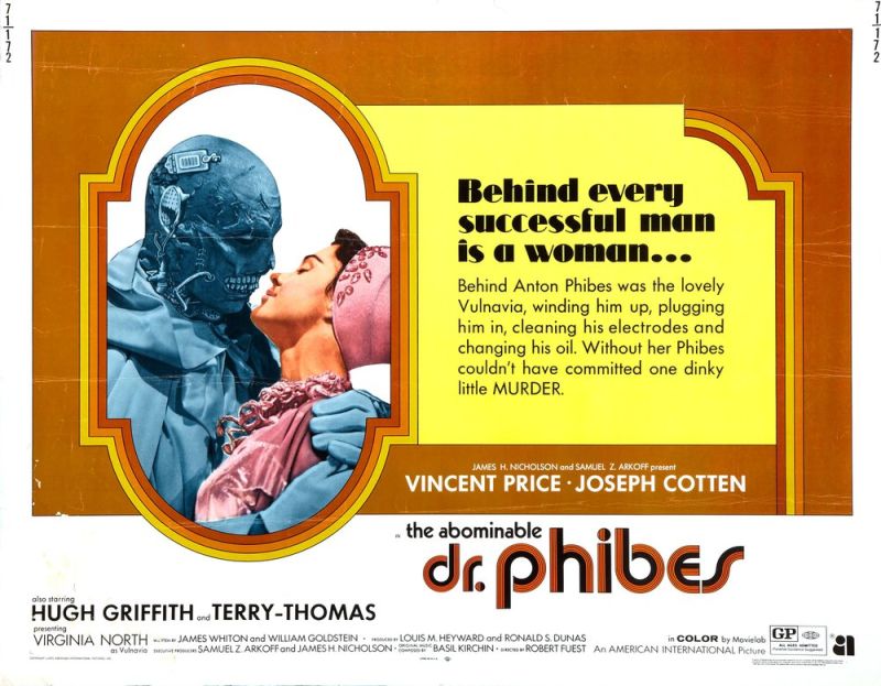 Tableaux sur toile, riproduzione del poster del film Abominable Dr Phibes 02