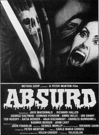 Absurd 2 Movie Poster Leinwanddruck