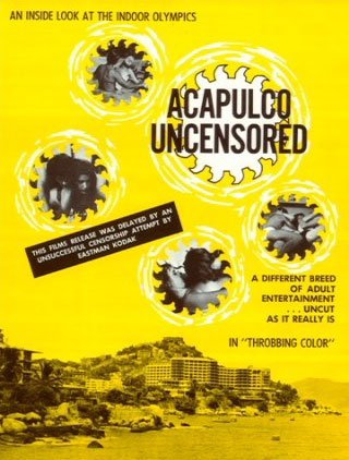 Tableaux sur toile, reproduction de Acapulco Uncensored Movie Poster