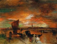 Venedig의 Achenbach Oswald Abendstimmung 베니스의 황혼의 장면 1903