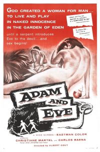 Adam und Eva 01 Filmplakat auf Leinwand