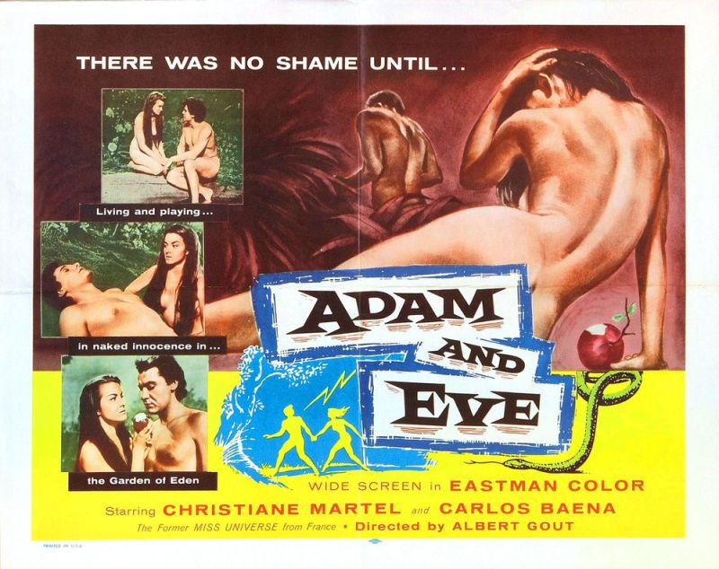 Tableaux sur toile, riproduzione di Adam and Eve 02 poster del film